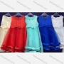 Wholesale Girls Lovely Crew Neck Sleeveless Pearl Decro Lace Dress 32# preview
