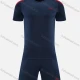 Wholesale Kids Sporty Football Soccer Training & Racing Tee & Shorts 2 Piece Set 22318# Midnight blue Clothing Wholesale Market Liuhua
