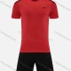 Wholesale Kids Sporty Football Soccer Training & Racing Tee & Shorts 2 Piece Set 22318# Red Clothing Wholesale Market Liuhua