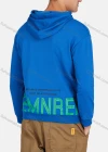 Wholesale Men's Casual Long Sleeve Letter Cartoon Print Drawstring Hooded Sweatshirts - Liuhuamall