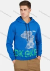 Wholesale Men's Casual Long Sleeve Letter Cartoon Print Drawstring Hooded Sweatshirts - Liuhuamall