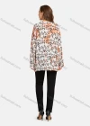 Wholesale Woman's Casual V Shirt Collar Long Sleeve Tie Dye Floral Print Tunic - Liuhuamall