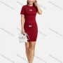 Wholesale Women's Casual Short Sleeve Butterfly Embroidery Knit Top & Pencil Skirt 2 Piece Set preview