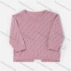 Wholesale Baby's Long Sleeve Plain Button Back Sweater Cardigan Pink Clothing Wholesale Market Liuhua
