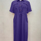 Women's Casual Short Sleeve Pockets Drawstring Plain Midi Shirt Dress 13# Clothing Wholesale Market -LIUHUA