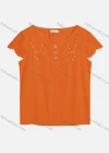 Wholesale Women's Casual Crew Neck Pearl Decor Appliques Blouse 22322# - Liuhuamall
