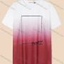 Wholesale Men's Casual Crew Neck Short Sleeve Gradient Letter Print T-shirts preview
