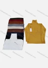 Wholesale Men's Casual Plain Graphic & Letter Print Turtleneck Long Sleeve Sweater - Liuhuamall