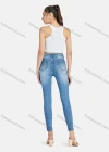 Wholesale Women's Casual Distressed High Waist Ankle Length Skinny Fit Jean - Liuhuamall