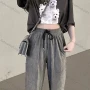 Wholesale Women's Casual Lovely Dog Graphic Round Neck Half Sleeve Tee 1043# preview