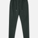 Men's Casual Drawstring Button Closure Plain Pants 3# Clothing Wholesale Market -LIUHUA