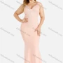 Wholesale Women's Elegant Plain Deep V Neck Sleeveless Rhinestone Zipper Tank Mermaid Evening Dress preview