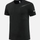 Men's Athletic Quick Dry Plain Striped Round Neck Short Sleeve Tee 550# Black Clothing Wholesale Market -LIUHUA
