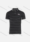 Wholesale Men's Casual Striped Label Letter Print Embroidery Polo Shirt - Liuhuamall