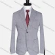 Wholesale Men's Formal Lapel Plain Long Sleeve Two Button Blazer Jackets 15088# Light Gray Clothing Wholesale Market Liuhua