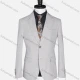 Wholesale Men's Formal Lapel Plain Long Sleeve Two Button Blazer Jackets 15088# White Clothing Wholesale Market Liuhua