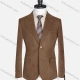 Wholesale Men's Formal Lapel Plain Long Sleeve Two Button Blazer Jackets 687342# Brown Clothing Wholesale Market Liuhua