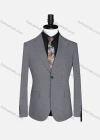 Wholesale Men's Formal Lapel Plain Long Sleeve Two Button Blazer Jackets 718034# - Liuhuamall