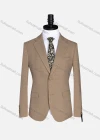 Wholesale Men's Formal Lapel Plain Long Sleeve Two Button Blazer Jackets 718034# - Liuhuamall