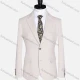 Wholesale Men's Formal Lapel Plain Long Sleeve Two Button Blazer Jackets 718034# White Clothing Wholesale Market Liuhua