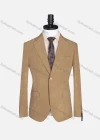 Wholesale Men's Formal Lapel Plain Long Sleeve Two Button Blazer Jackets 718096# - Liuhuamall