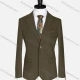 Wholesale Men's Formal Lapel Plain Long Sleeve Two Button Blazer Jackets 723520# Army Green Clothing Wholesale Market Liuhua