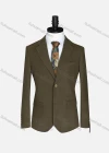 Wholesale Men's Formal Lapel Plain Long Sleeve Two Button Blazer Jackets 723520# - Liuhuamall