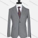 Wholesale Men's Formal Lapel Plain Long Sleeve Two Button Blazer Jackets 723520# Slate Gray Clothing Wholesale Market Liuhua