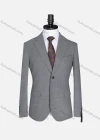 Wholesale Men's Formal Lapel Plain Long Sleeve Two Button Blazer Jackets 723520# - Liuhuamall