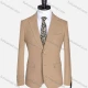 Wholesale Men's Formal Lapel Plain Long Sleeve Two Button Blazer Jackets 723520# Camel Clothing Wholesale Market Liuhua