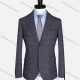 Wholesale Men's Formal Lapel Gingham Long Sleeve Two Button Blazer Jackets 723785# Light Slate Gray Clothing Wholesale Market Liuhua