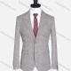 Wholesale Men's Formal Lapel Plaid Long Sleeve Two Button Blazer Jackets 9078# Light Gray Clothing Wholesale Market Liuhua