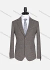 Wholesale Men's Formal Lapel Plaid Long Sleeve Two Button Blazer Jackets 9078# - Liuhuamall