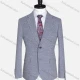 Wholesale Men's Formal Lapel Plain Long Sleeve Two Button Blazer Jackets 9103# Gray Blue Clothing Wholesale Market Liuhua