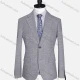 Wholesale Men's Formal Lapel Allover Plaid Print Long Sleeve Two Button Blazer Jackets 9125# Silver Clothing Wholesale Market Liuhua