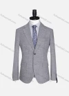 Wholesale Men's Formal Lapel Allover Plaid Print Long Sleeve Two Button Blazer Jackets 9125# - Liuhuamall