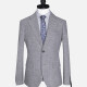 Men's Formal Lapel Allover Plaid Print Long Sleeve Two Button Blazer Jackets 9125# Silver Clothing Wholesale Market -LIUHUA