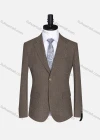 Wholesale Men's Formal Lapel Allover Plaid Print Long Sleeve Two Button Blazer Jackets 9125# - Liuhuamall