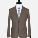 Men's Formal Lapel Allover Plaid Print Long Sleeve Two Button Blazer Jackets 9125# Coffee Clothing Wholesale Market -LIUHUA