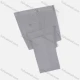 Wholesale Men's Formal Business Plain Ankle Length Straight Leg Suit Pants 721185# Light Gray Clothing Wholesale Market Liuhua
