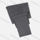 Wholesale Men's Formal Business Plain Ankle Length Straight Leg Suit Pants 722# Dark Gray Clothing Wholesale Market Liuhua