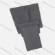 Wholesale Men's Formal Business Plain Ankle Length Straight Leg Suit Pants 978# Dim Gray Clothing Wholesale Market Liuhua