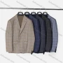 Wholesale Men's Formal Lapel Gingham Long Sleeve Two Button Blazer Jackets 723785# preview