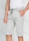 Wholesale Men's Casual Plain Slim Fit Button Zipper Fly Drawstring 11" Shorts - Liuhuamall