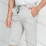 Wholesale Men's Casual Plain Slim Fit Button Zipper Fly Drawstring 11" Shorts preview