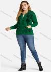Wholesale Women's Collared Button Front Dual Pockets Floral Knitted Coat - Liuhuamall