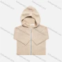 Wholesale Baby`s Long Sleeve Hooded Zipper Plain Sweater Knited Jacket preview
