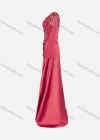 Wholesale Women's Elegant Long Sleeve V Neck Rhinestone Embroidery Maxi Evening Dress - Liuhuamall
