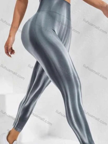 Wholesale Women's Sporty High Waist Stretchy Aurora Printing Butt Lifting Yoga Pants GP-5900#