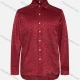 Wholesale Men's Fashion Leopard Print Jacquard Long Sleeve Button Down Shirt LH14# Red Clothing Wholesale Market Liuhua
